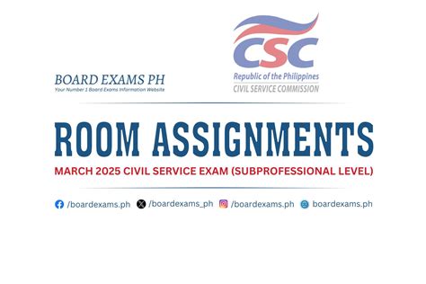 erpo.csc.gov.ph 2024 room assignment|ROOM ASSIGNMENTS: March 2024 Civil Service Exam.